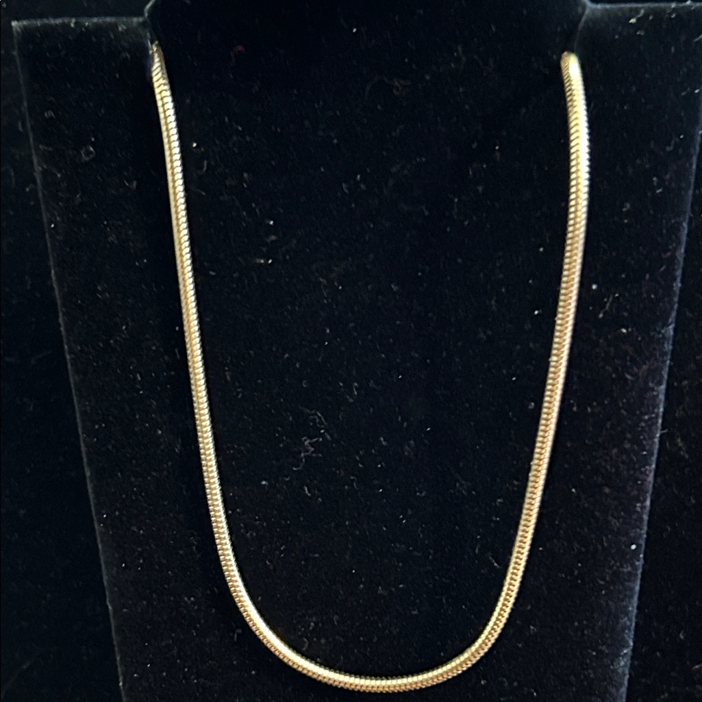 Gold-Toned Snake Chain Necklace
